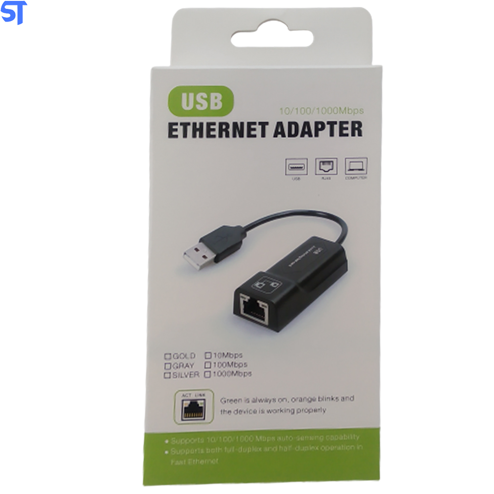 Adaptador Ethernet USB 3.0/ 2.0 Para RJ45 Gigabit 10/100/1000 Lan Placa De Rede Externa