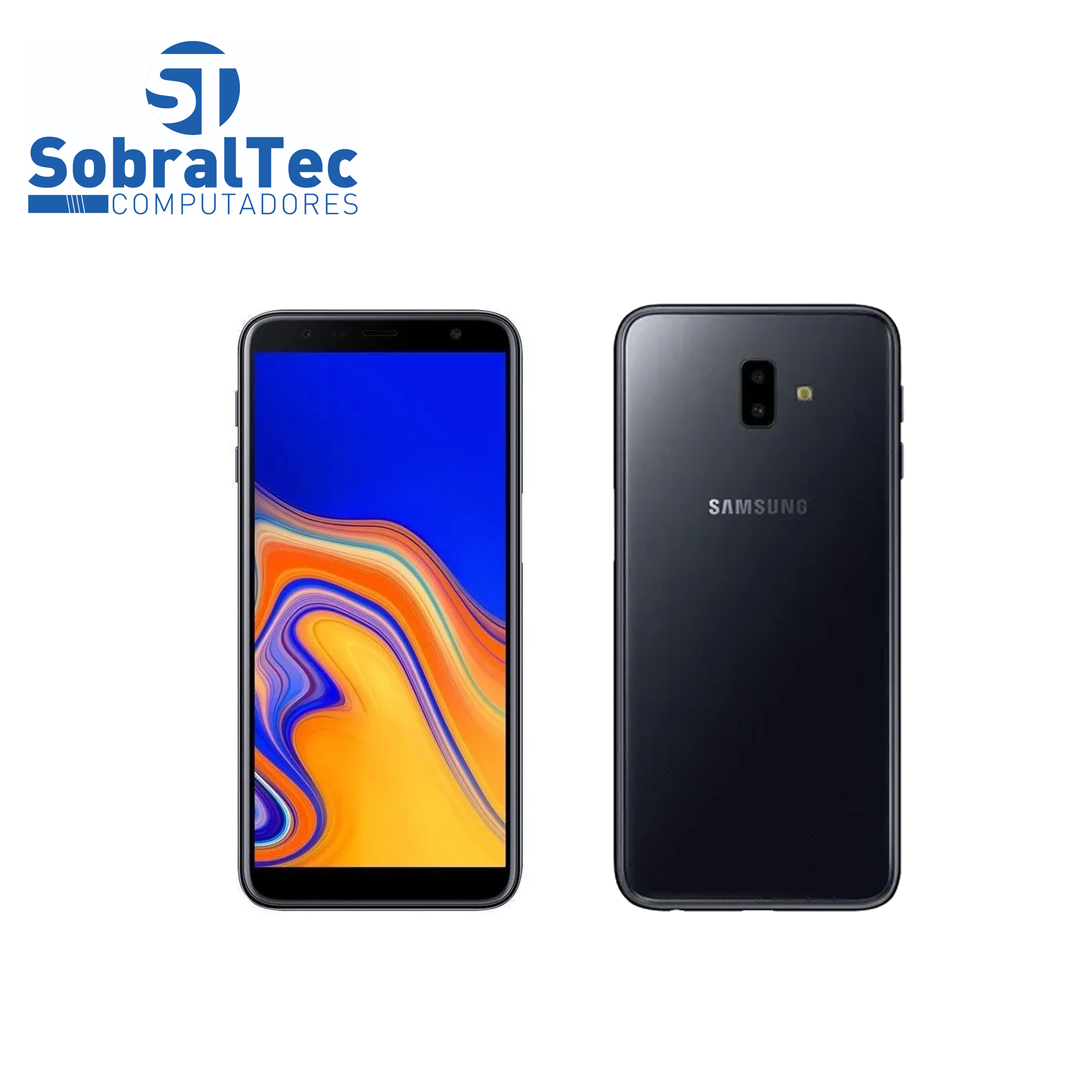 Smartphone Samsung Galaxy J6+ 32 GB preto 3 GB RAM- Semi Novo