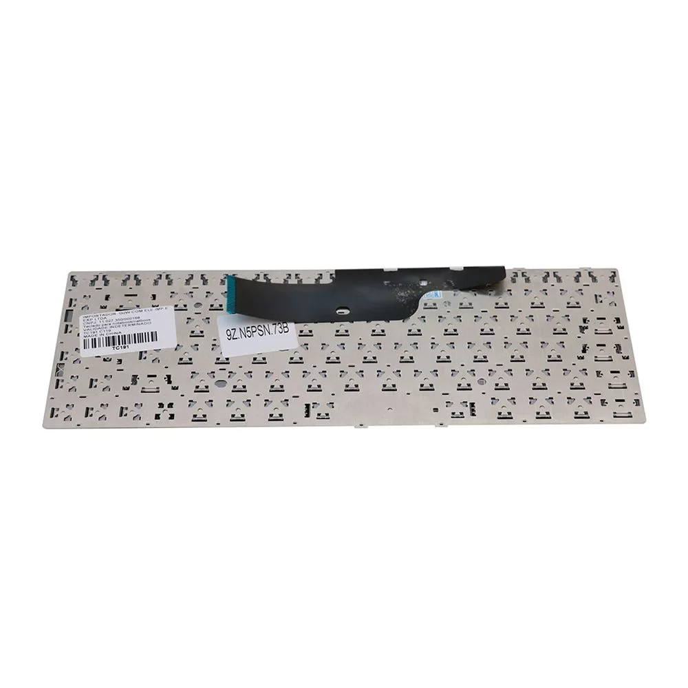 Teclado Notebook Samsung Np300E4A Preto Br Uk Style -Sem Frame - 2 Holes In Flat