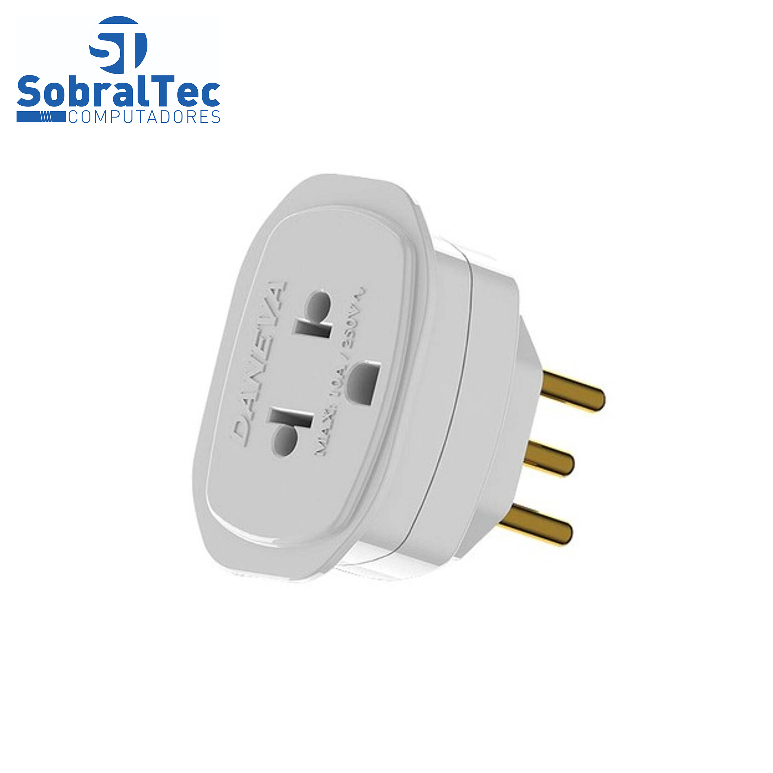 Adaptador Universal 2P + T Inova Tenção Máxima 10A 250V~
