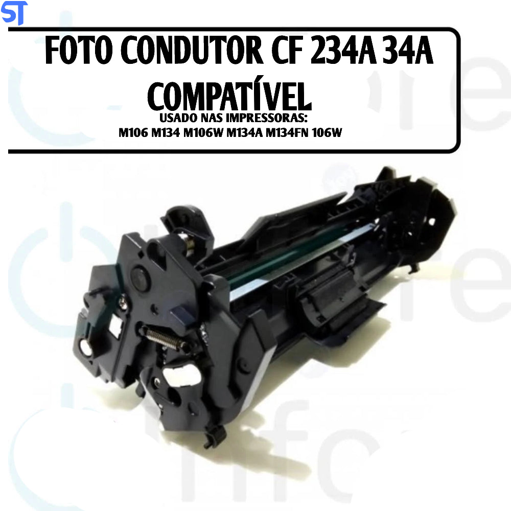 Cartucho de Cilindro Foto Condutor Compatível com HP CF234A 34A | M106 M134 M106W M134A M134FN 106W | Premium 9.2k