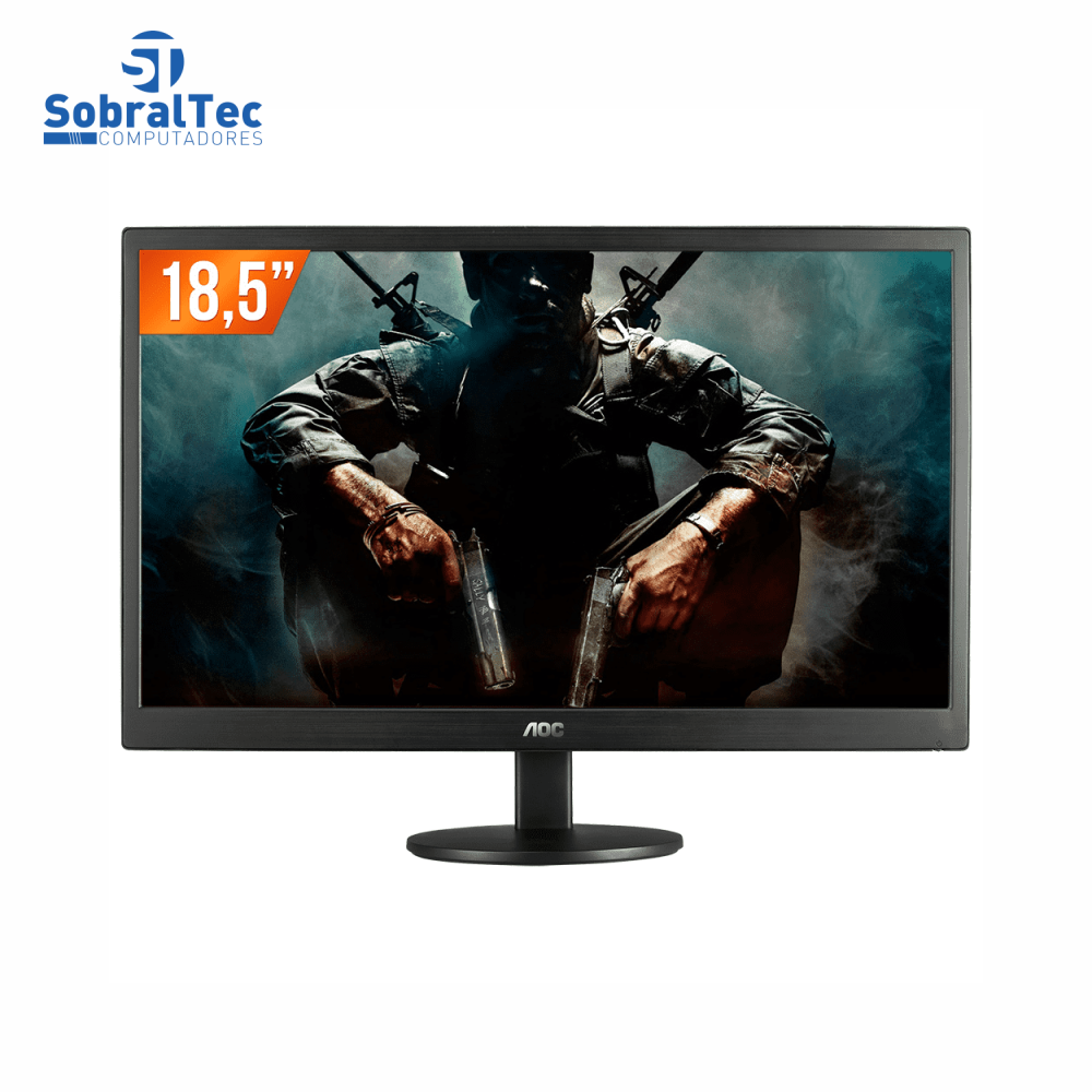 Monitor Led 18.5 Polegadas Aoc E970SwnL Widescreen Vga Preto Vitrine Sem a Caixa