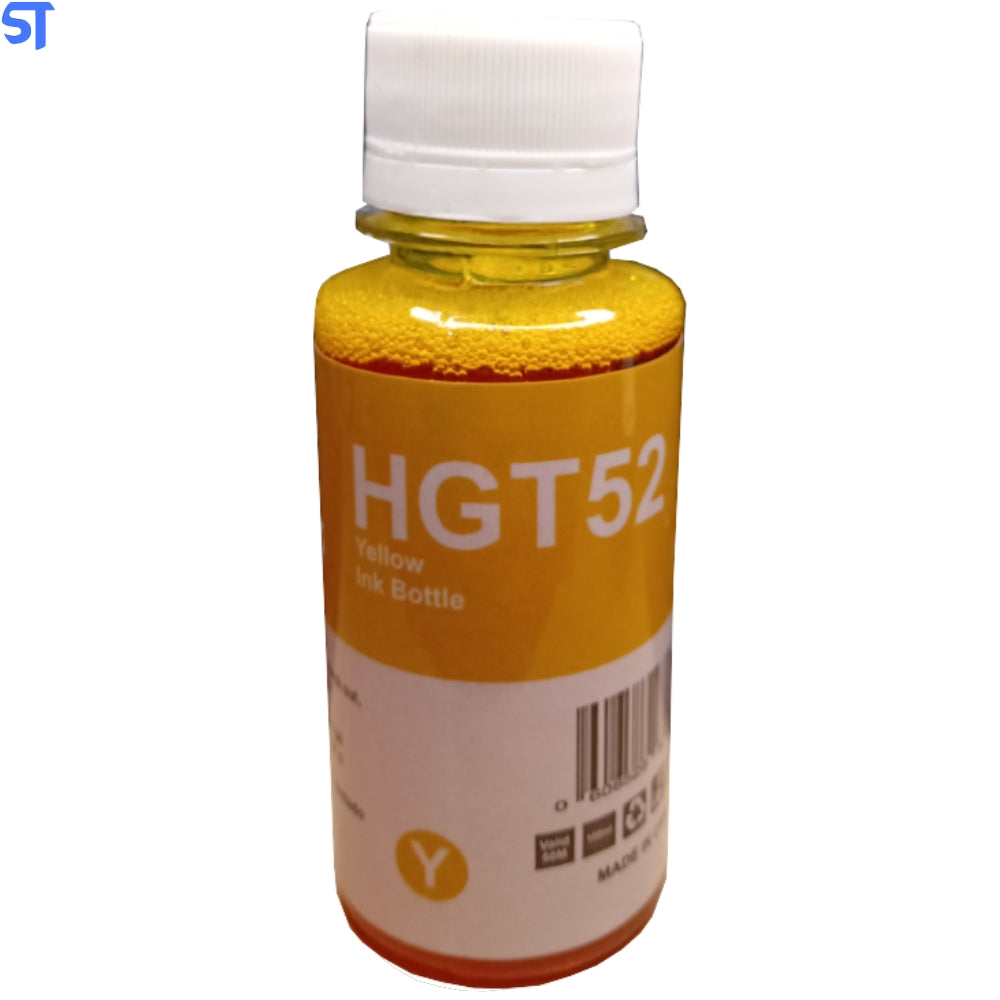 Refil de Tinta Nexel  Para HP Amarelo hGT52 Com 100 ML - GT52m GT5822 Para HP Smart Tank/Series Ink Tank /DeskJet GT 580