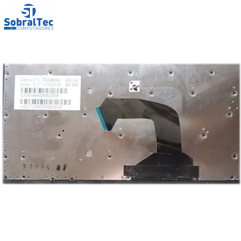 Teclado Notebook Compativel Com Ibm Lenovo S400 - Preto - Br - Silver Frame