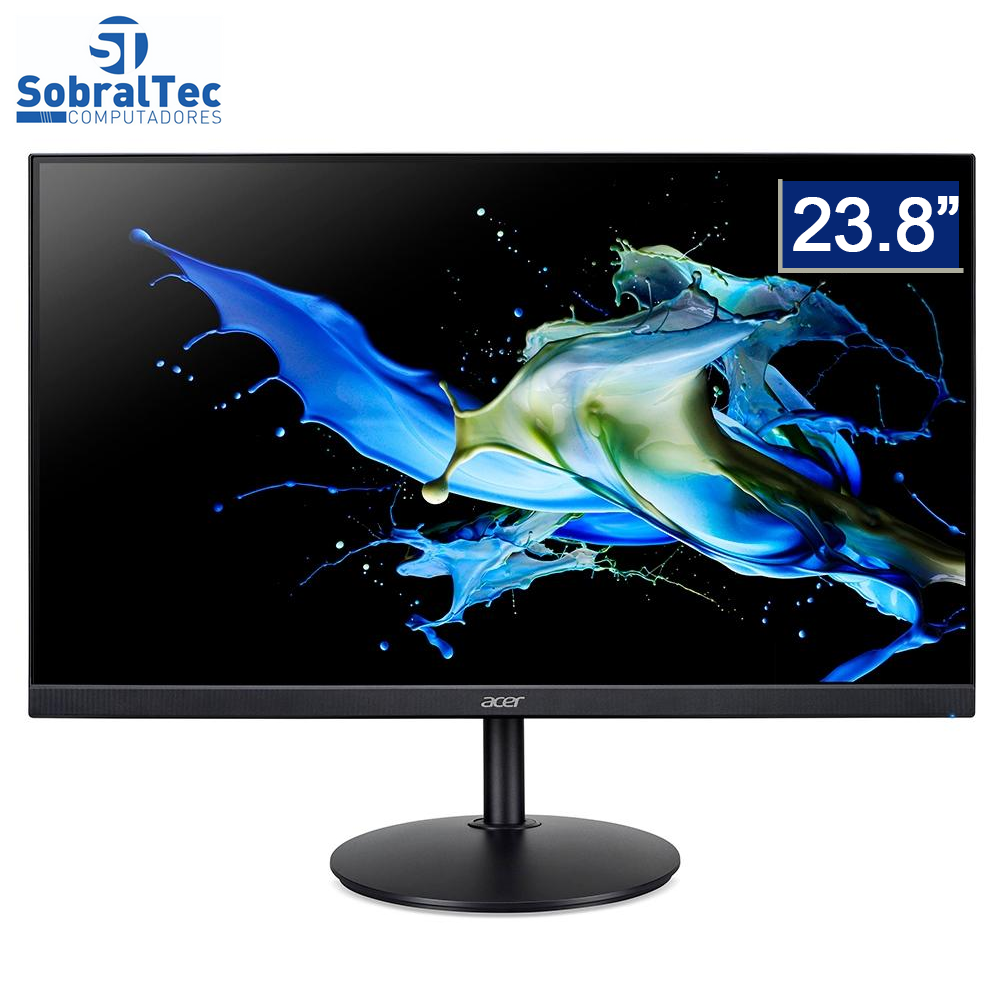 Monitor Acer LED 23.8´Polegadas Full HD IPS HDMI e DisplayPort, 1ms - CB242Y B