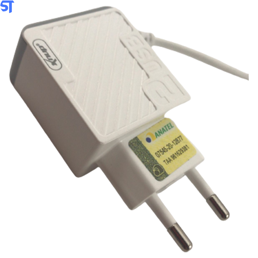 Carregador de Celular Micro USB (V8) 3.1A + 2 Entradas USB KP-IC009 - Knup