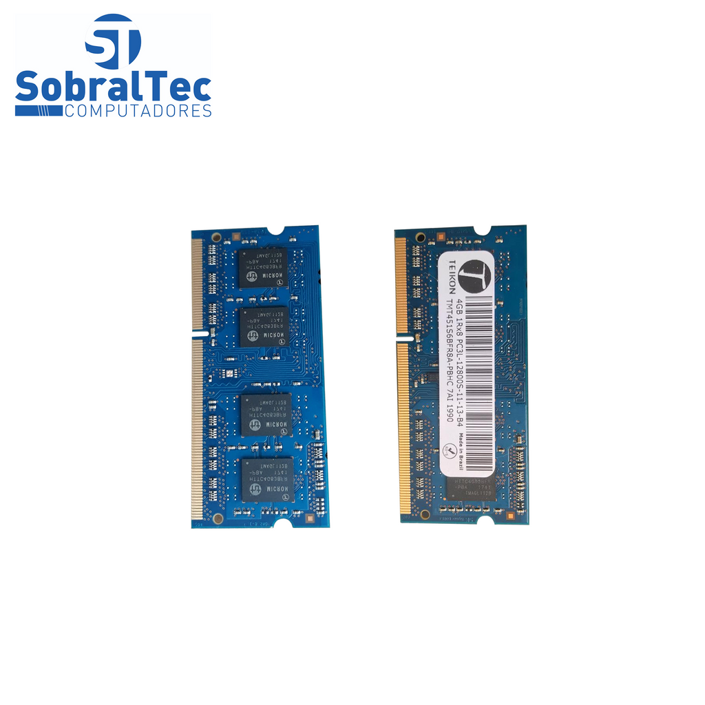 Memória Notebook 4 Gb Ddr3 Teikon PC3L-12800S-11-13-B4