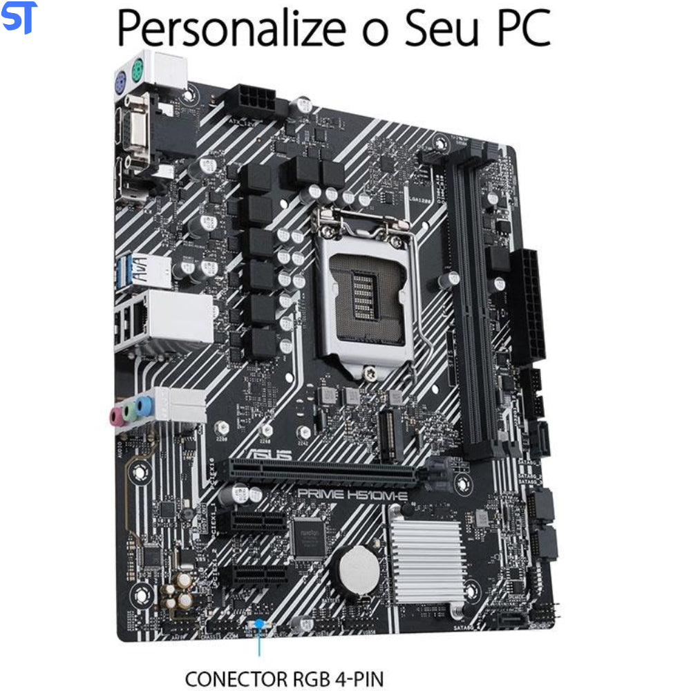 Placa Mãe Asus Prime H510M-E Intel Soquete LGA 1200