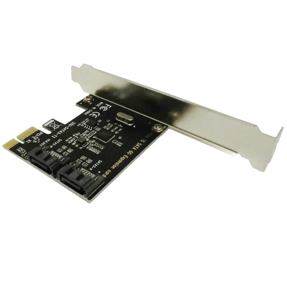 Placa de Extensão PCi-Express Adaptador Para Sata 3.0 Com 2 Portas Sata 3.0- 6gbps