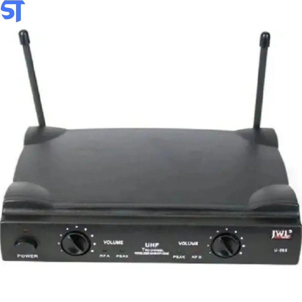 Microfone Sem Fio JWL Duplo UHF Bastão/Headset (Anatel)