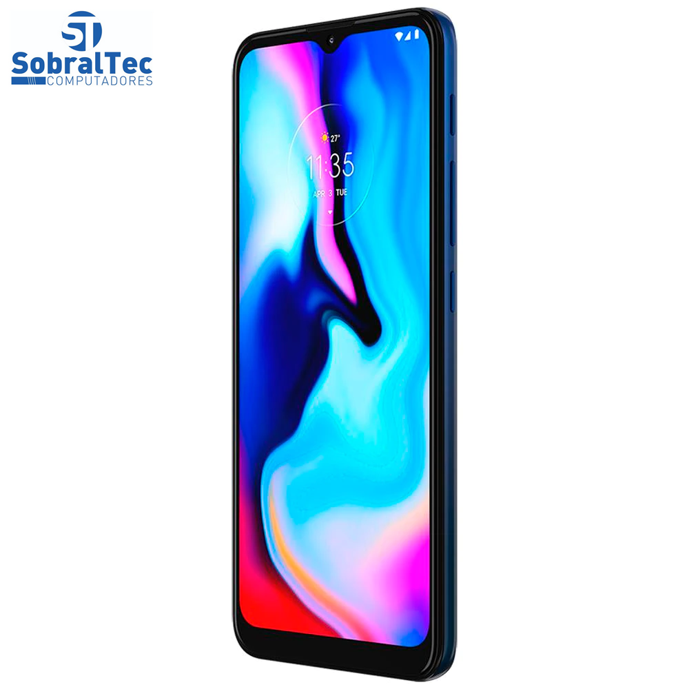 Smartphone Motorola Moto E7 Plus Azul Navy 64GB, 4GB RAM, Tela de 6.5”, Câmera Traseira Dupla, Android 10