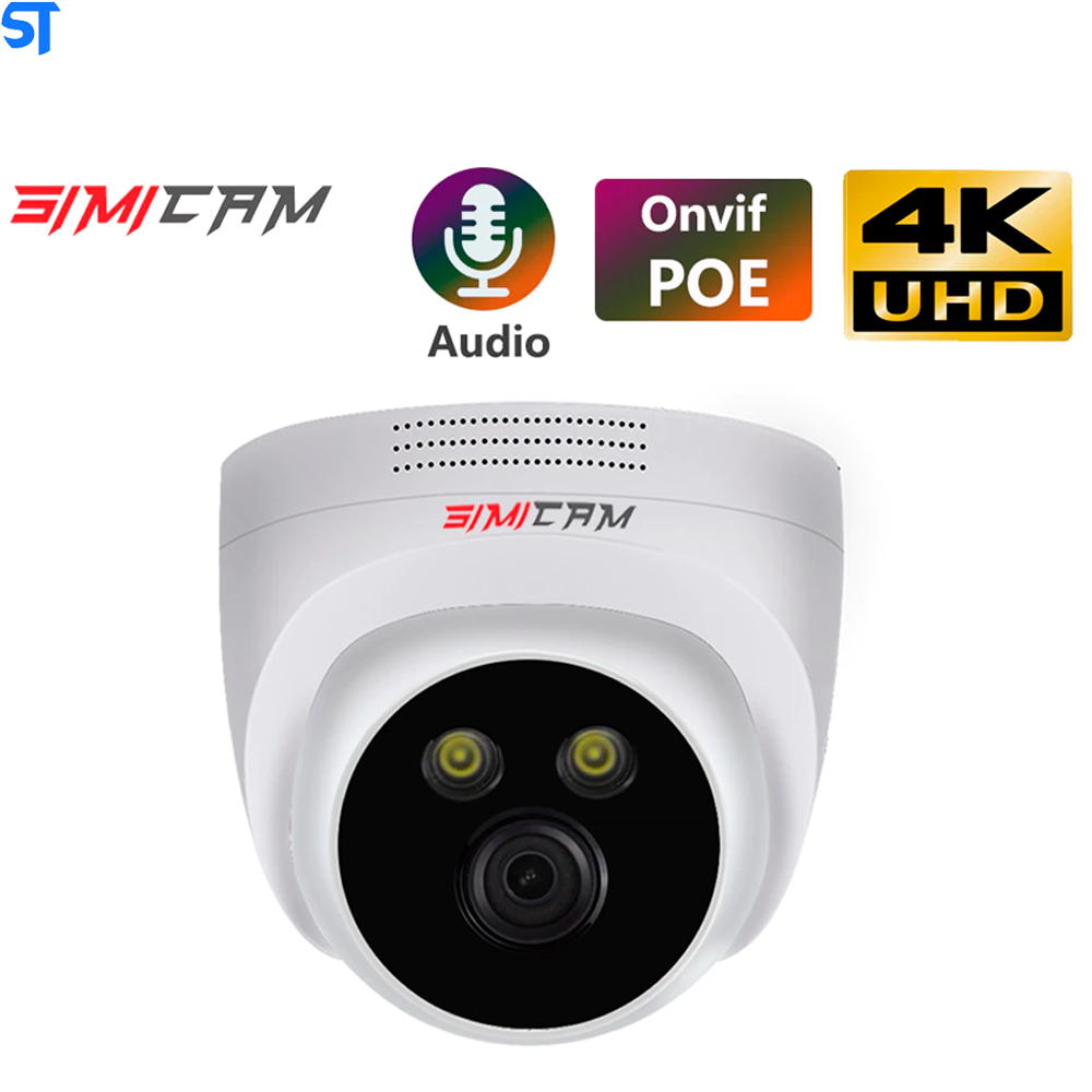 Câmera Ip Simicam 5 Mpx Com Alerta De Duas Vozes E Detecção De Movimento