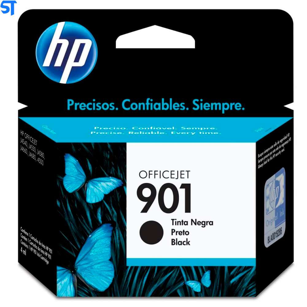 Cartucho hp 901 Preto 200 Paginas Cc653ab