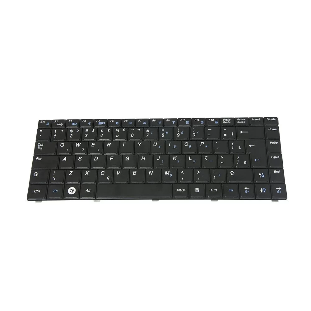 Teclado Notebook Samsung R465 R467 R468 R470 R480 - Preto- Br Uk Style  - 2 Teclas Fn