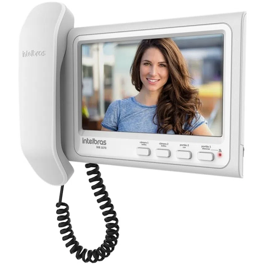 Video Porteiro Intelbras IVR 1070 HS Display 7" Polegdas Com Visualização Noturna