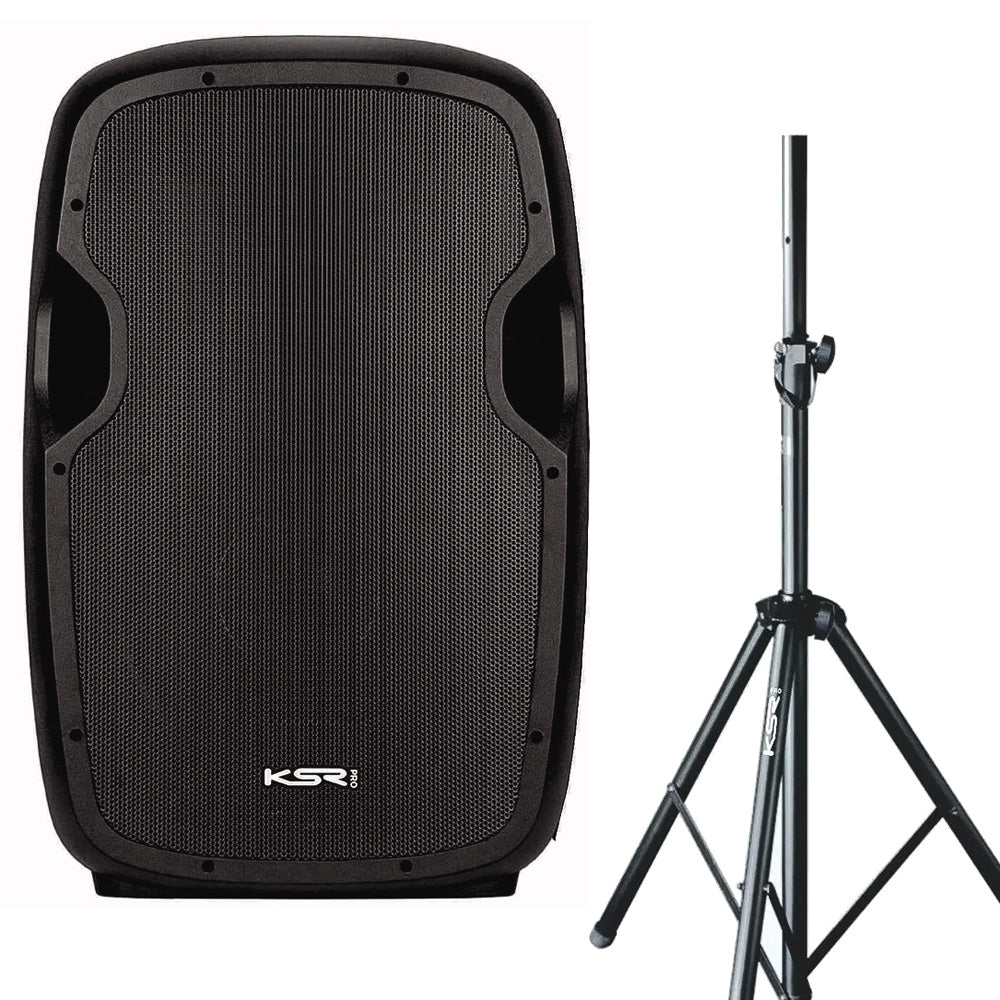 Caixa De Som 12 Polegadas Ativa K812 KSR Pro Usb Bluetooth 500w Com Tripé