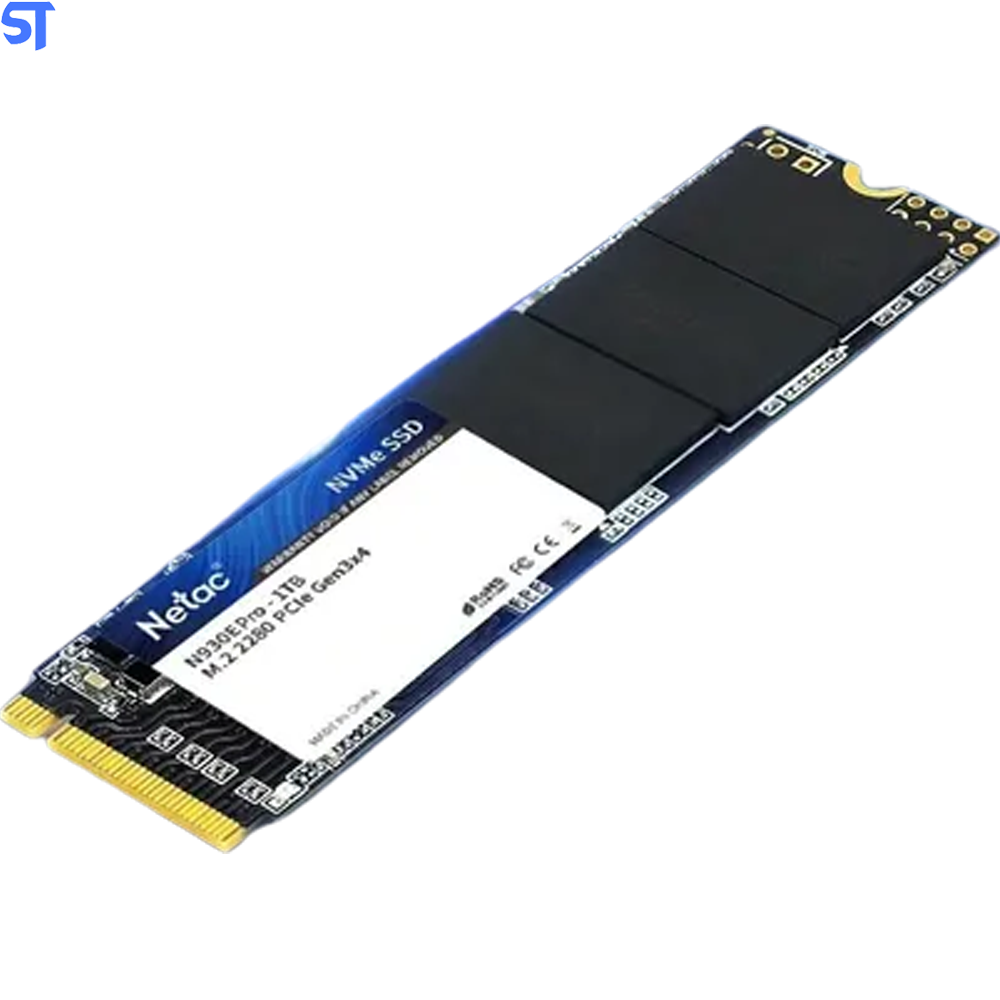 SSD M.2 NVMe Netac 256Gb 1970MBP/s Leitura 1250MBP/s Escrita
