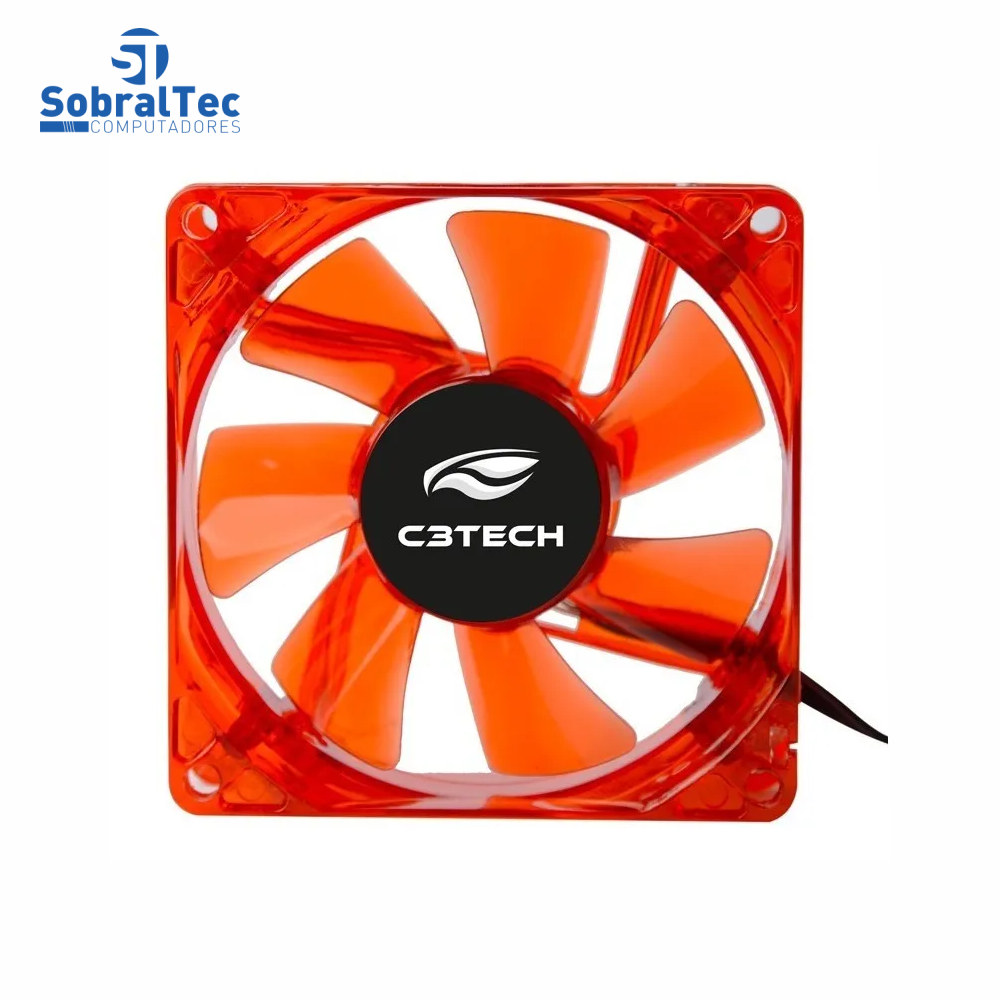 Cooler FAN Vermelho Storm 8Cm Led C3T F7-L50RD