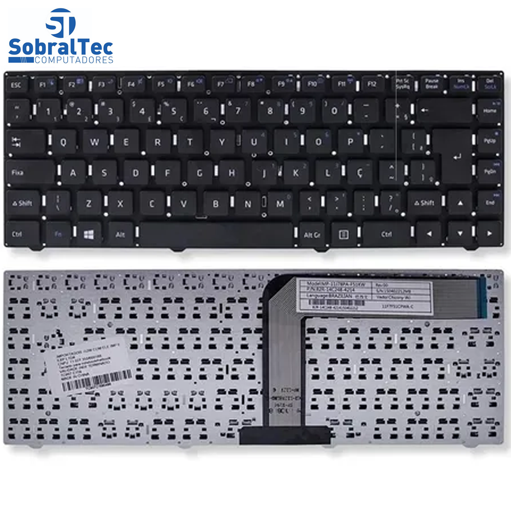 Teclado Com Case Notebook Positivo Stilo XC3Notebook Positivo Stilo XC3650
