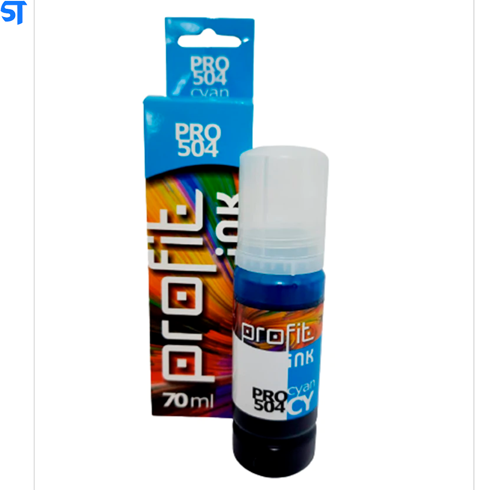 Refil Tinta Corante Epson-Hp 504 Profit Cyano 70ml