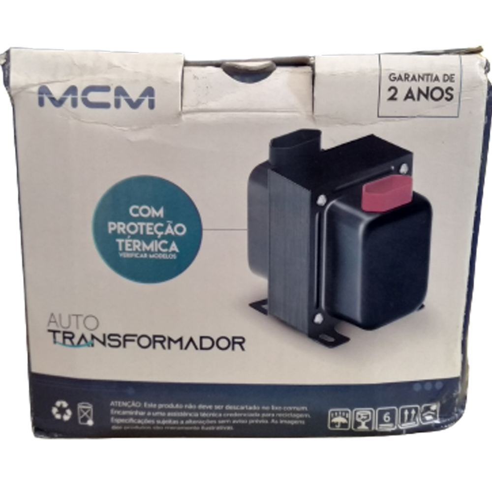 Auto Transformador 1050VA Bivolt -MCM ATR0025 -220v Para 110v
