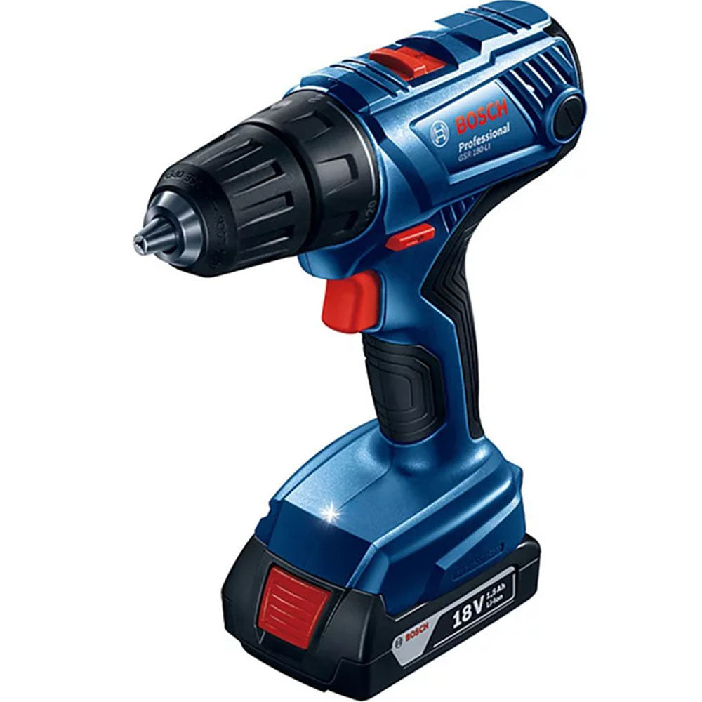 Kit Parafusadeira e Furadeira Bosch GSB 180-LI e Chave de Impacto GDX 180-LI, 18V Com 2 Baterias, Carregador e Malet
