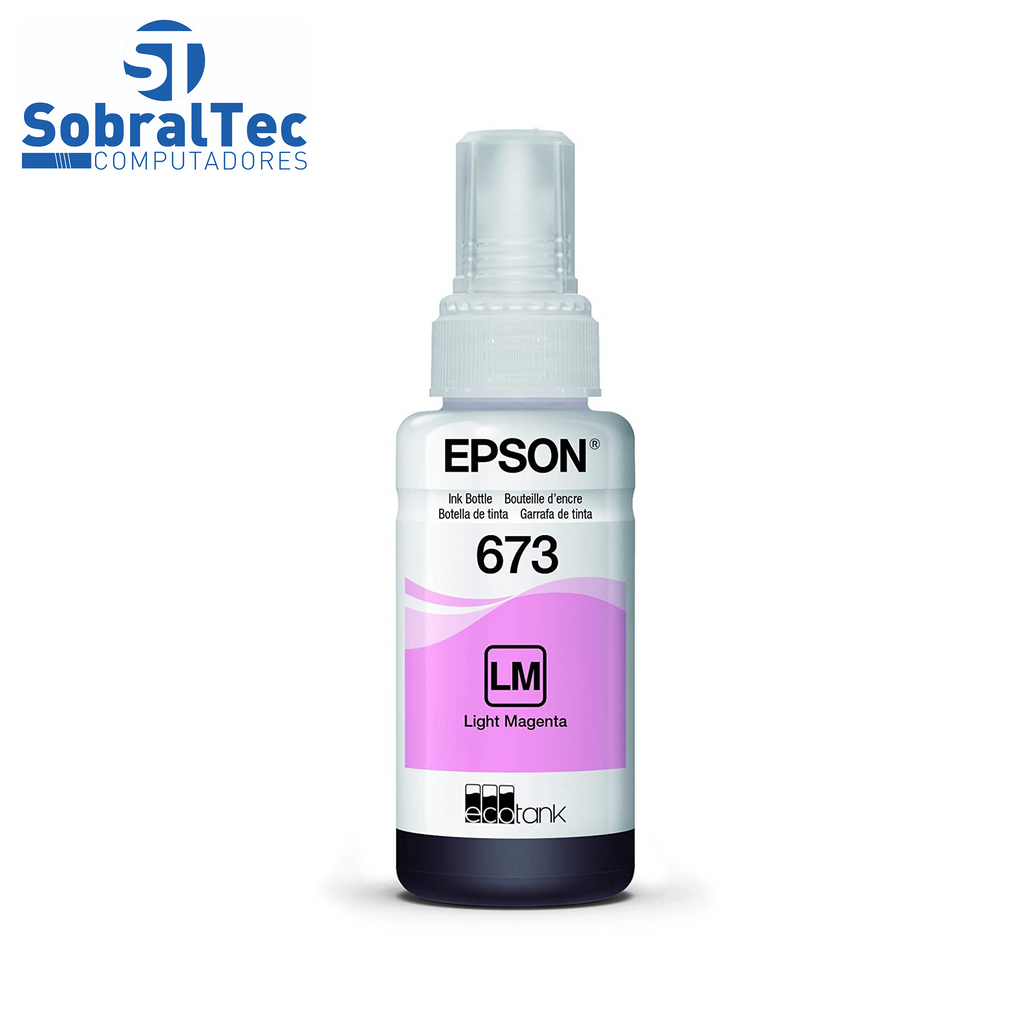 Refil de Tinta Epson 673 Vermelho Claro  5.400 Paginas T673620 AL
