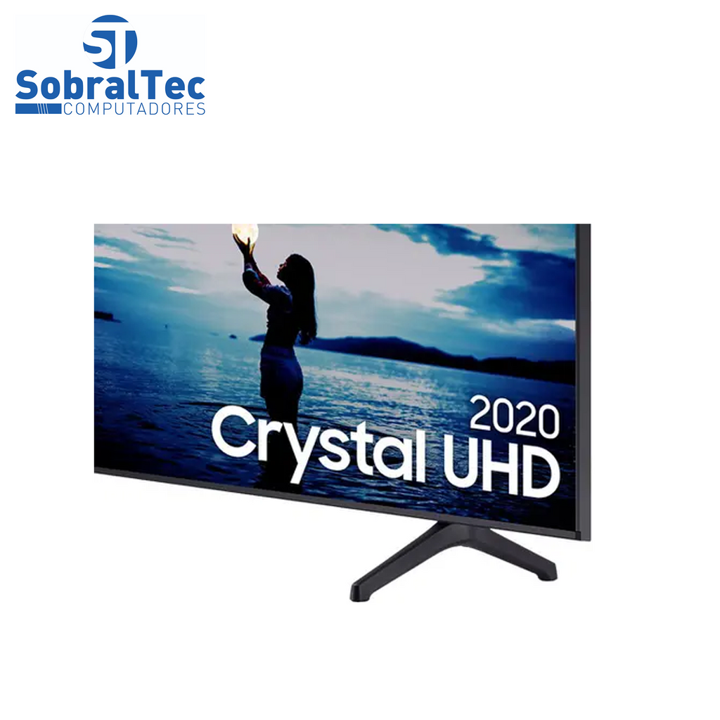 Smart TV Crystal 50´ 4K UHD Samsung, 2 HDMI, 1 USB, Bluetooth, Wi-Fi, HDR, Cinza Escuro - UN50TU7020GXZD