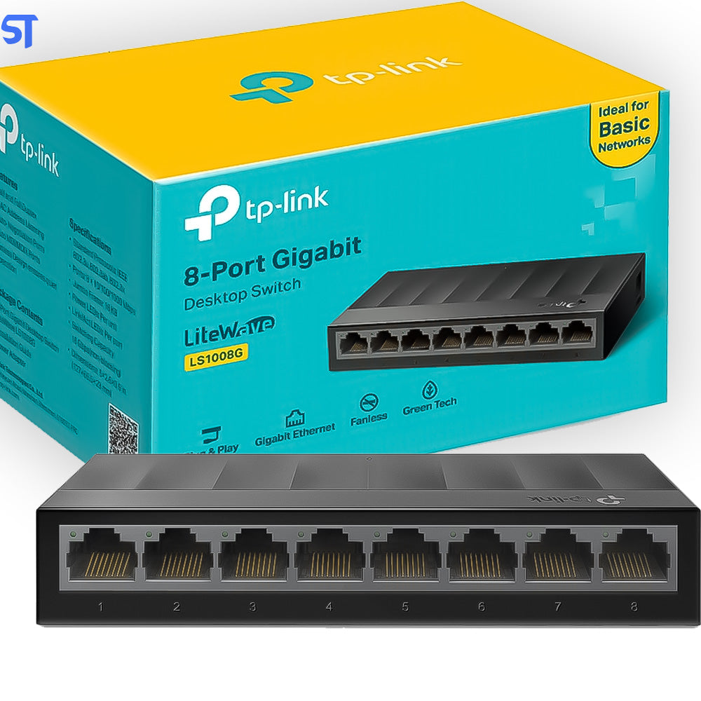 Switch TP Link 8 Portas Gigabit 10/100/1000Mbps LS1008G