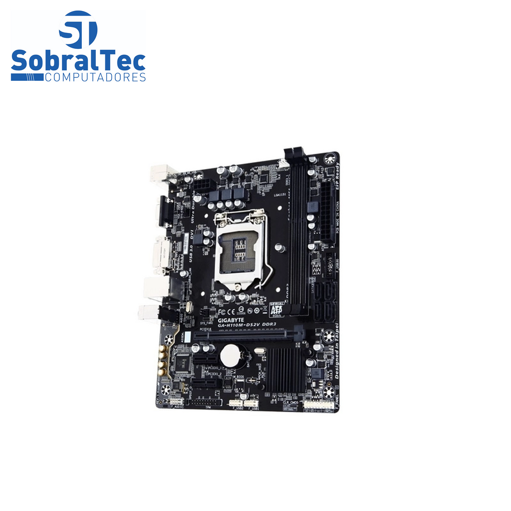 Placa Mae Intel 1151 H110M-DS2V Ddr3/32gb/1pci-e16x/1pci-e1x GA-H110M-DS2V GIGABYTE