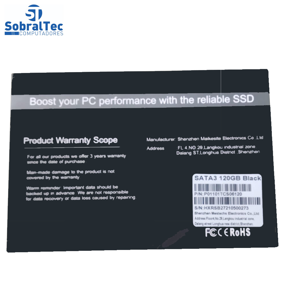 HD SSD 120Gb Sata3 Xraydisk Black P01101TCS06120