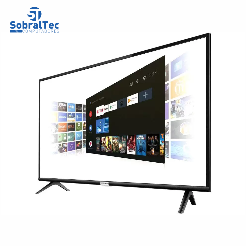 Smart TV LED 40” SEMP TCL 40S6500 Full HD Android - Wi-Fi HDR Inteligência Artificial 2 HDMI USB
