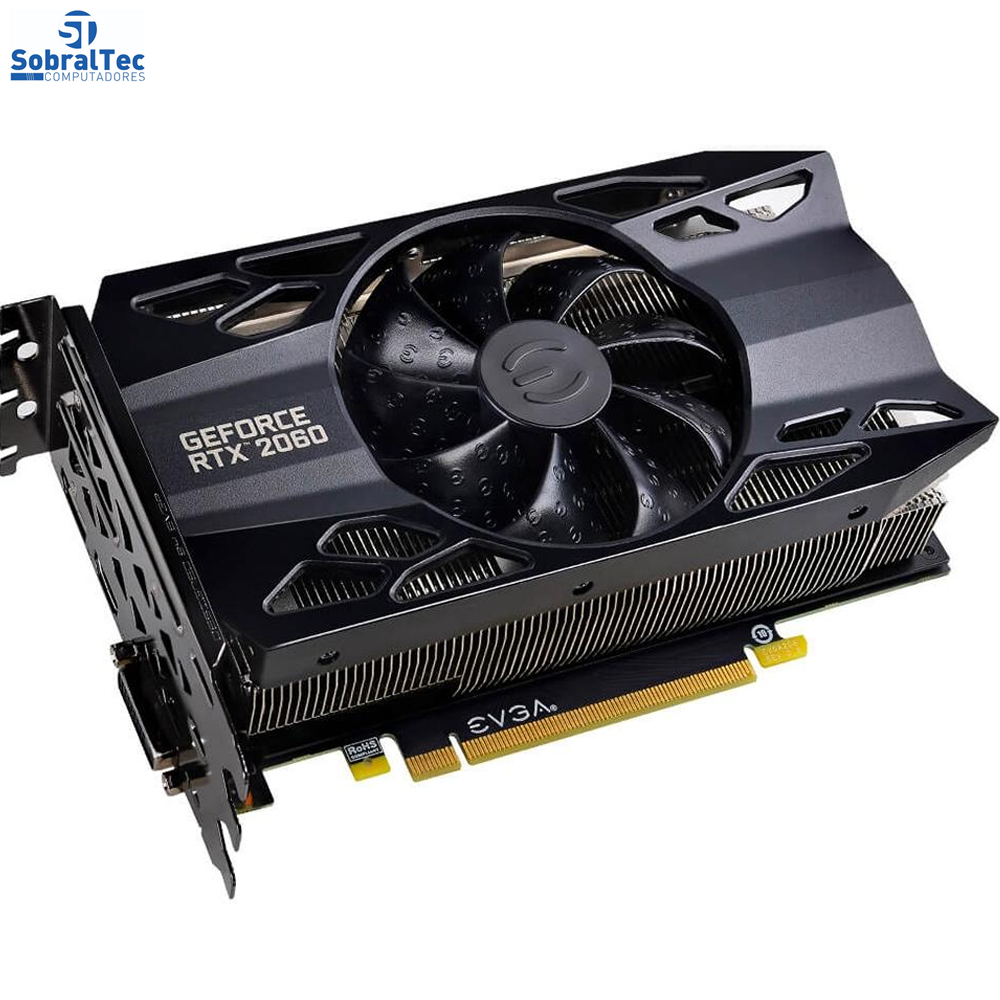 Placa de Vídeo EVGA NVIDIA GeForce RTX 2060 Gaming, 6GB GDDR6 - 06G-P4-2060-KR