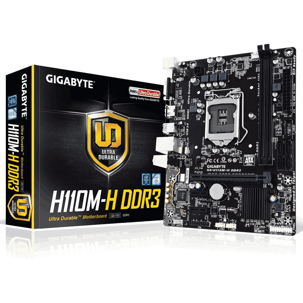 Placa Mae Gigabyte Ga-h110m-h Ddr3 Socket Lga1151 Chipset Intel H110
