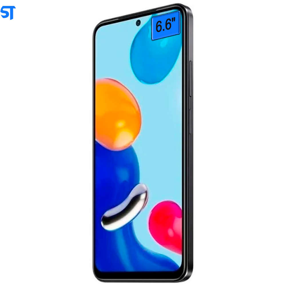 Smartphone Xiaomi Redmi Note 11 -128GB / 6GB RAM / Dual Sim / Tela 6.6" / Câmeras 50MP + 8MP e 16MP - Preto