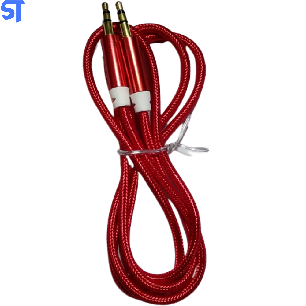 Cabo P2 x P2 Trançado Inova CBO-7411 1M Vermelho