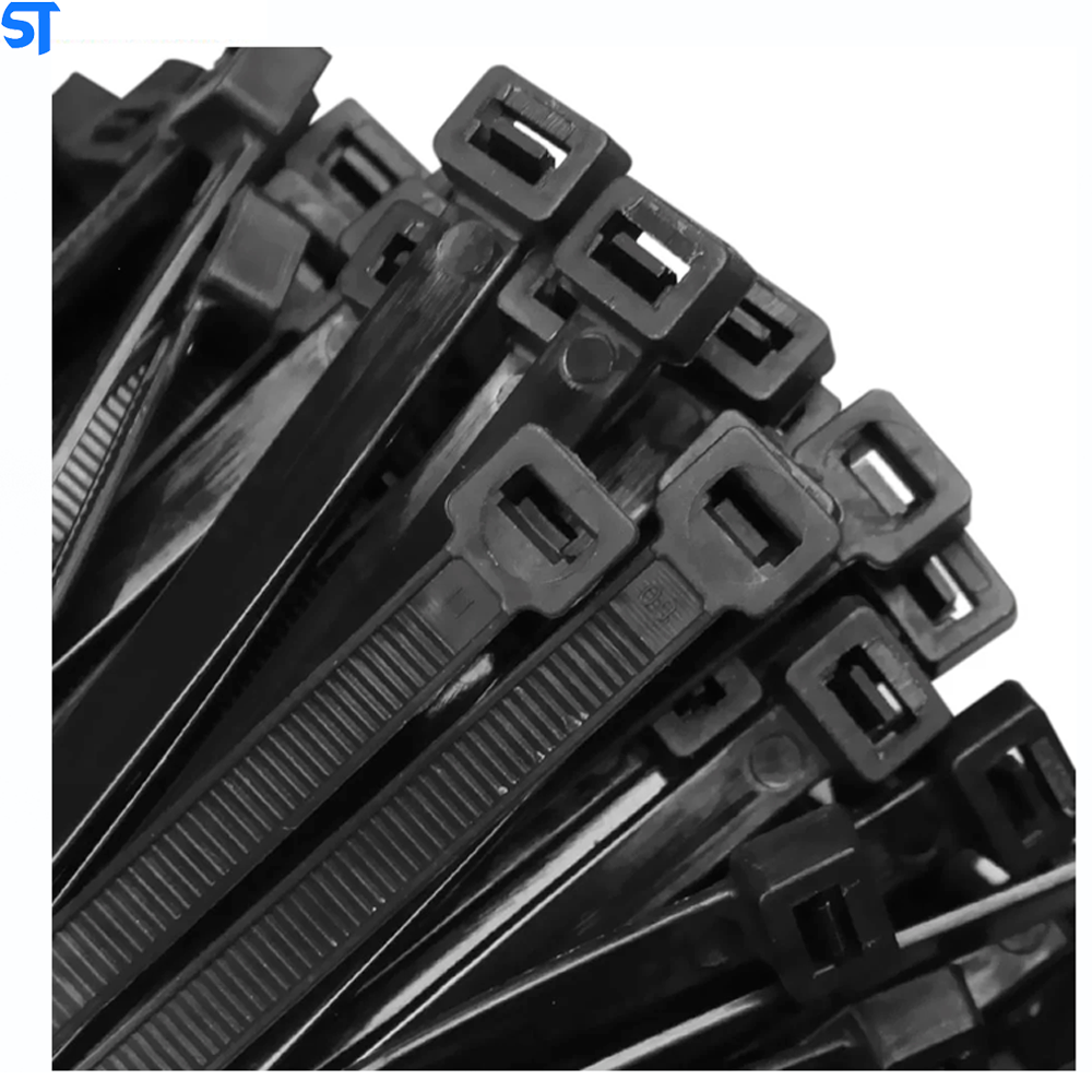 Abraçadeira De Nylon  Para Lacre 4, 8mm X 250 Mm Com 100 Peças Preto TRX Ref : 1143