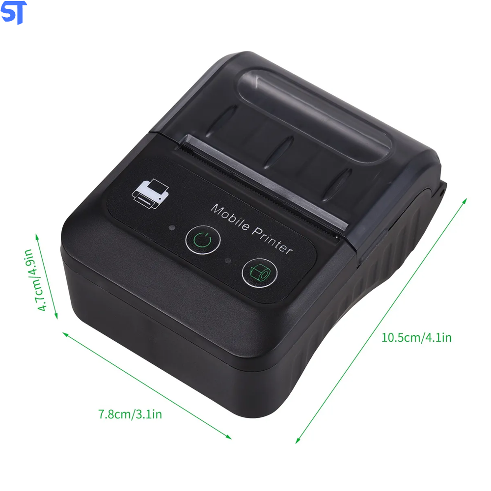 Impressora Térmica 58mm Mini Bluetooth Portátil Sem Fio Aibecy