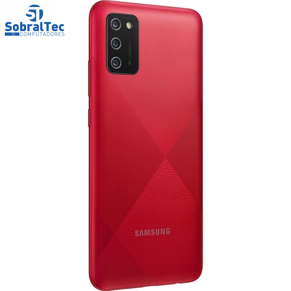 Smartphone Samsung Galaxy A02S 32GB, RAM 3GB, Octa-Core, Câmera Tripla Vermelho - SM-A025M/DS