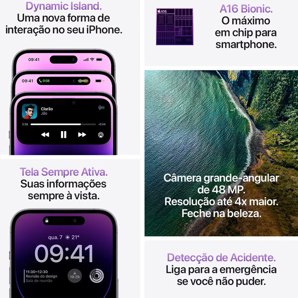 iPhone 14 Pro Max Apple (1TB) Dourado, Tela de 6,7
