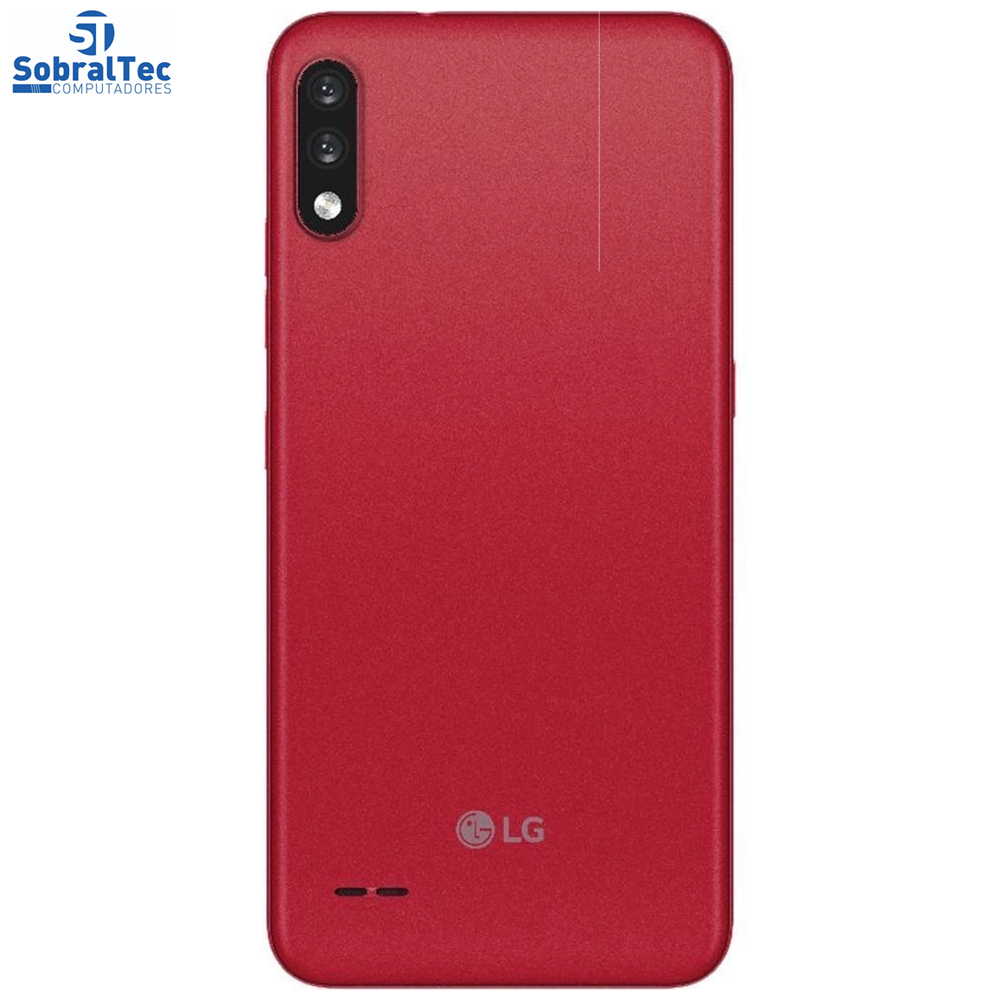Smartphone LG K22+ 64GB 4G Wi-Fi Tela 6.2'' Dual Chip 3GB RAM Câmera Dupla + Selfie 5MP - Vermelho