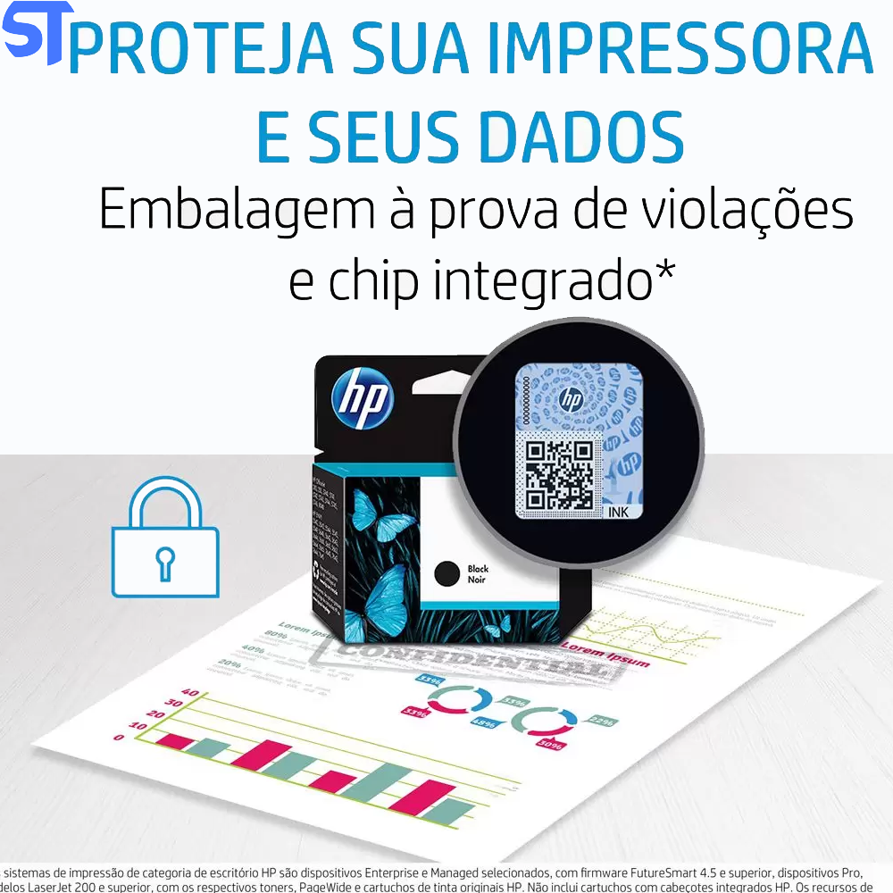 Cartucho HP 667 XL Colorido Original (3YM80AL) Para HP Deskjet 2376, 2774, 2776, 6476