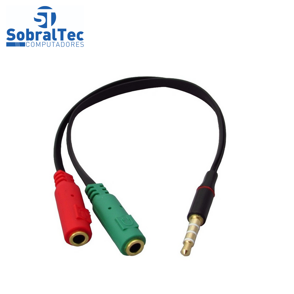 Cabo P2/P3 Para Fone e Microfone Ecoda Ex-2847