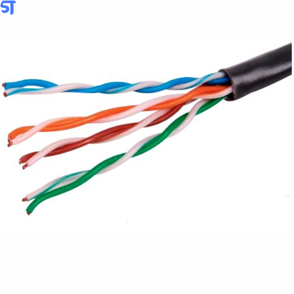 Cabo de Rede 2 Metros Mk2 Tecno 23AWG UTP Categoria 5E Preto 2Mt