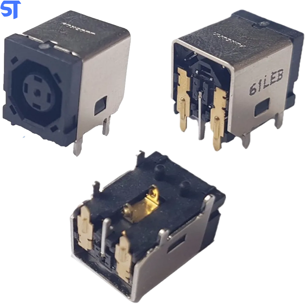 Plug Conector Dc Jack Dell Inspiron 1545 Octagonal DC011 Sem Cabo