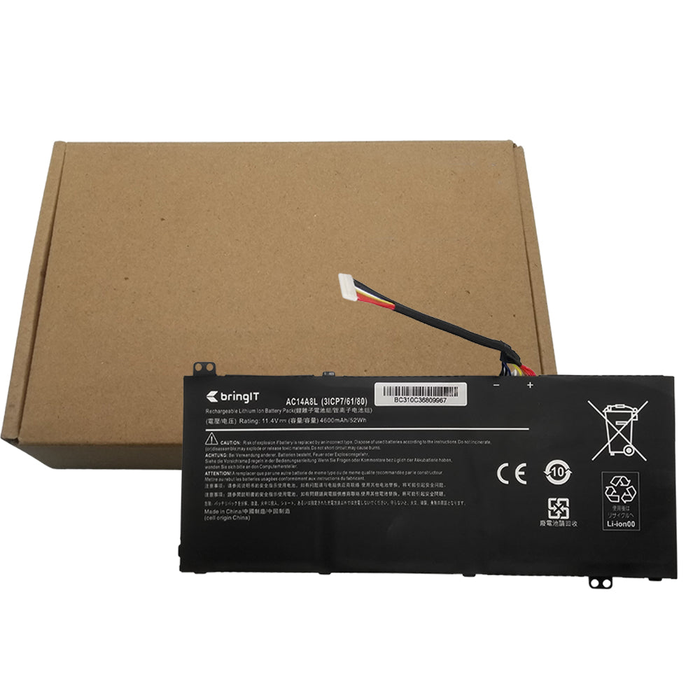 Bateria Compativel Com Acer Nitro Vn7-591g Vn7-571 Vn7-791 Ac14a8l - Polimero - bringIT