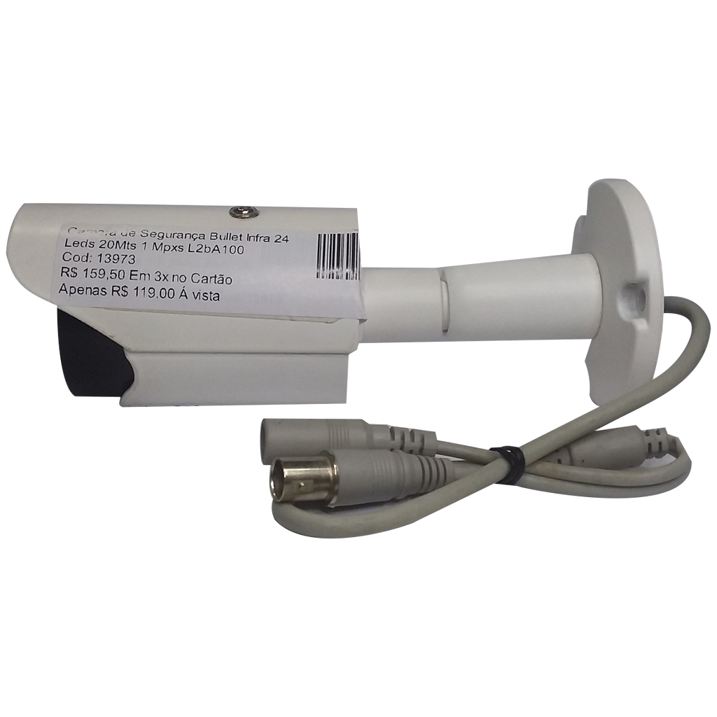 Camera de Segurança Bullet Infra 24 Leds 20Mts 1 Mpxs L2bA100