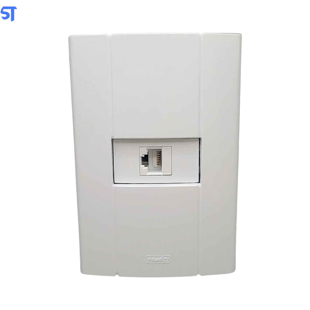 Conjunto Tomada Rede RJ45 Romazi 4x2
