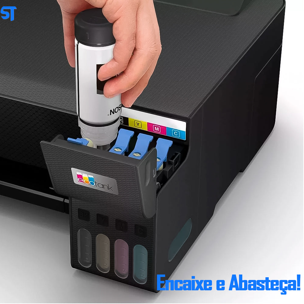 Impressora Jato de Tinta Epson EcoTank L1250, Colorida, USB, Wifi, Duplex, Bivolt - AC 100-240V/50-60 Hz, Preto