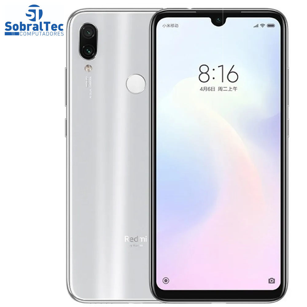 Smartphone Xiaomi Redmi Note 7 48 Mpx Dual SIM 64GB Moonlight White 4GB RAM